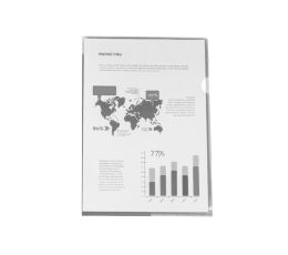 CARPETA LIDERPAPEL DOSSIER UÑERO 44004 POLIPROPILENO DIN A4 INCOLORA 20 HOJAS