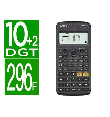 CALCULADORA CASIO FX-82SP CW IBERIA CLASSWIZZ CIENTIFICA 292 FUNCIONES 9 MEMORIAS CON TAPA CALCULADORA CASIO FX-82SP CW IBERIA CLASSWIZZ CIENTIFICA 292 FUNCIONES 9 MEMORIAS CON TAPA