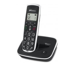 TELEFONO INALAMBRICO SPC TELECOM 7608N TECLAS DIGITOS Y PANTALLA EXTRA GRANDES COMPATIBLE AUDIFONOS