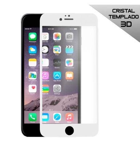 PROTECTOR CRISTAL TEMPLADO iPHONE 6 / 6S 3D BLANCO PROTECTOR CRISTAL TEMPLADO iPHONE 6 / 6S 3D BLANCO