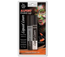 MAQUILLAJE ALPINO LIQUID LINER BLANCO & JNEGRO 6GRS. BLISTER