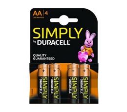PILA LR6 / AA ALKALINA DURACELL PACK 4 UNDS.