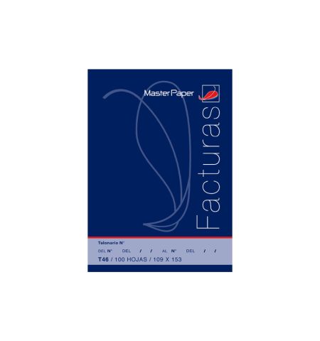 TALONARIO FACTURA 8º SIN COPIA S/IVA MASTER PAPER TALONARIO FACTURA 8º SIN COPIA S/IVA MASTER PAPER