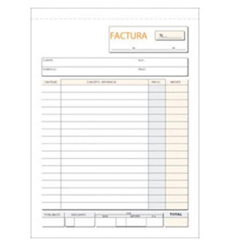 TALONARIO FACTURA 8º CON COPIA / IVA MAKRO-PAPER TALONARIO FACTURA 8º CON COPIA / IVA MAKRO-PAPER