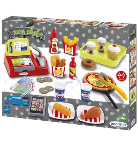 CAJA REGISTRADORA FAST FOOD CON ACCESORIOS CAJA REGISTRADORA FAST FOOD CON ACCESORIOS