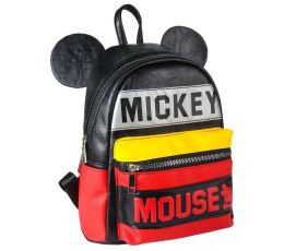 MOCHILA CASUAL DISNEY MICKEYNEGRA Y ROJA 25CM