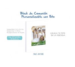 BLOC COMUNION FOTOGRAFIA NIÑA