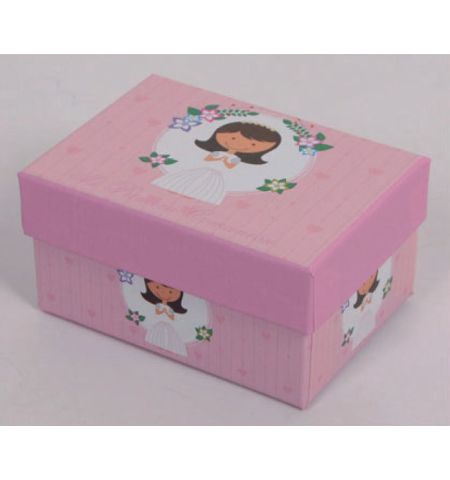 CAJITA COMUNION CARTON NIÑA CAJITA COMUNION CARTON NIÑA