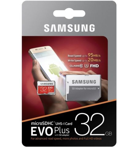 TARJETA DE MEMORIA MICRO SD 32GB SAMSUNG CLASS 10 EVO PLUS TARJETA DE MEMORIA MICRO SD 32GB SAMSUNG CLASS 10 EVO PLUS