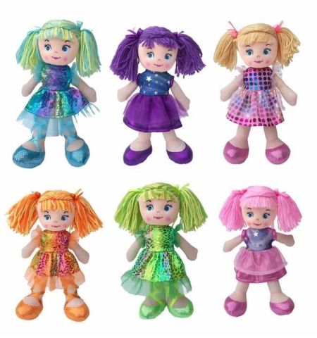 MUÑECA DE TRAPO 30CM - 6 MODELOS SURTIDOS MUÑECA DE TRAPO 30CM - 6 MODELOS SURTIDOS