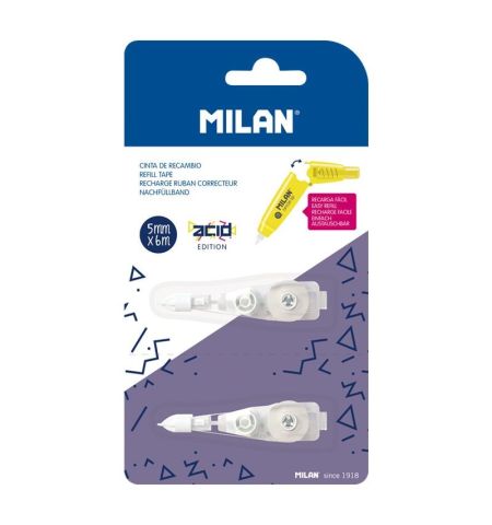 BLISTER 2 RECAMBIOS CINTA CORRECTORA MILAN 