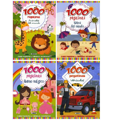 1000 PEGATINAS - 4 TITULOS SERVILIBRO