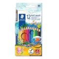 LAPICES DE COLORES STAEDTLER ACUARELABES 12 COLORES EN CAJA DE CARTON + 1 PINCEL