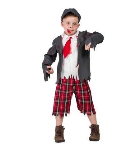 DISFRAZ COLEGIAL ZOMBIE T-5/6 AÑOS DISFRAZ COLEGIAL ZOMBIE T-5/6 AÑOS