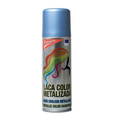 BOTE SPRAY LACA PELO 125ML COLOR AZUL METALIZADO BOTE SPRAY LACA PELO 125ML COLOR AZUL METALIZADO