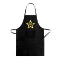 DELANTAL COCINA COLOR NEGRO ESTRELLA DELANTAL COCINA COLOR NEGRO ESTRELLA