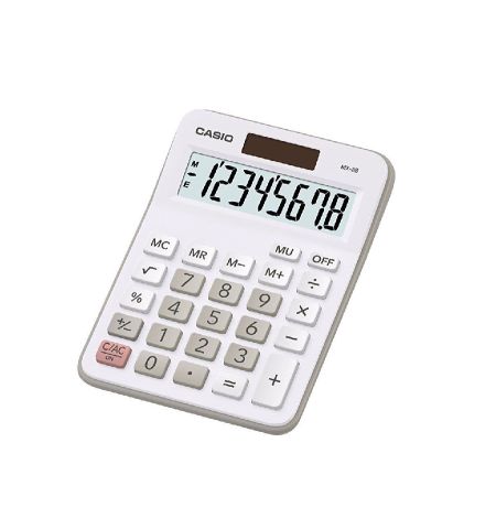 CALCULADORA CASIO SOBREMESA MX-8B COLOR BLANCO (8 DIGITOS) CALCULADORA CASIO SOBREMESA MX-8B COLOR BLANCO (8 DIGITOS)
