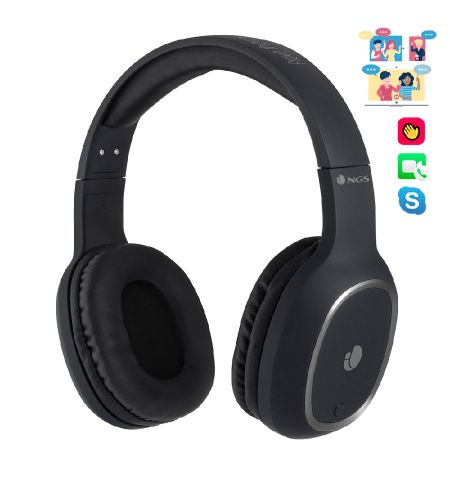 AURICULARES CASCOS NGS BLUETOOTH ARTICA PRIDE BLACK AURICULARES CASCOS NGS BLUETOOTH ARTICA PRIDE BLACK