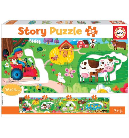 PUZZLE EDUCA DIDACTA STORY GRANJA PANORAMICO 26 PIEZAS PUZZLE EDUCA DIDACTA STORY GRANJA PANORAMICO 26 PIEZAS