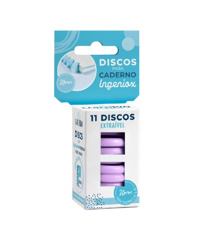 DISCOS COLOR MALVA PARA CUADERNOS CARCHIVO INGENIOX - PACK 11 DISCOS DISCOS COLOR MALVA PARA CUADERNOS CARCHIVO INGENIOX - PACK 11 DISCOS