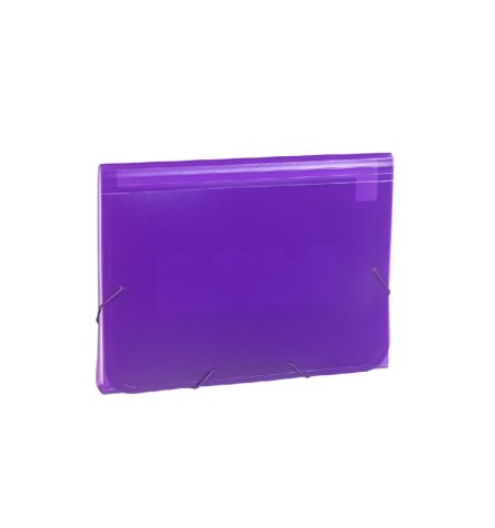 CARPETA FUELLE ACORDEON POLIPROPILENO GOMAS 13 DPTOS. CARCHIVO - COLOR VIOLETA