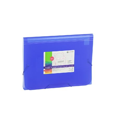 CARPETA FUELLE ACORDEON POLIPROPILENO GOMAS 13 DPTOS. CARCHIVO - COLOR AZUL CARPETA FUELLE ACORDEON POLIPROPILENO GOMAS 13 DPTOS. CARCHIVO - COLOR AZUL