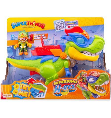 SUPERTHINGS FIGURA DINOSAURIO SUPERDINO H-REX SUPERTHINGS FIGURA DINOSAURIO SUPERDINO H-REX