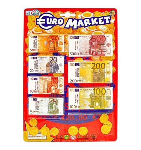 EUROS BILLETES Y MONEDAS E/BLISTER PEQ.