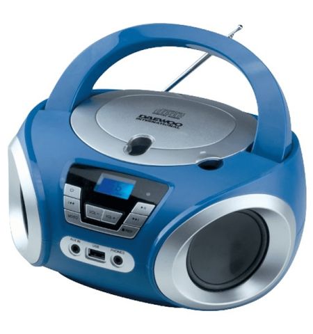 RADIO CD/MP3 CON USB DAEWOO - DBU-050BL COLOR AZUL RADIO CD/MP3 CON USB DAEWOO - DBU-050BL COLOR AZUL