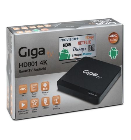 ANDROID TV GIGA TV HD801 4K WIFI / RJ45 (MULTIMEDIA)