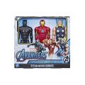 FIGURA AVENGERS TITAN HERO 30CM PACK 3 FIGURAS)