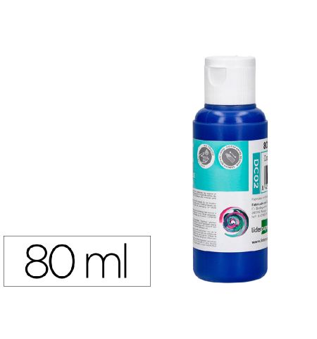 PINTURA ACRILICA LIDERPAPEL BOTE 80ML - COLOR AZUL ULTRAMAR PINTURA ACRILICA LIDERPAPEL BOTE 80ML - COLOR AZUL ULTRAMAR