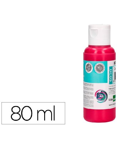 PINTURA ACRILICA LIDERPAPEL BOTE 80ML - COLOR MAGENTA PINTURA ACRILICA LIDERPAPEL BOTE 80ML - COLOR MAGENTA