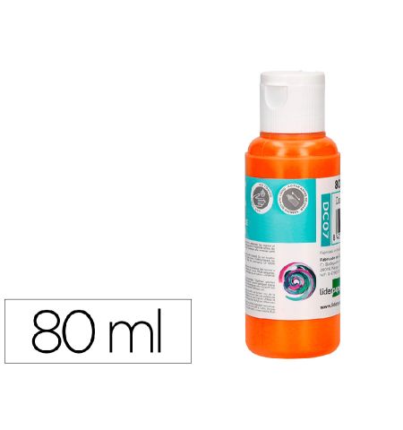 PINTURA ACRILICA LIDERPAPEL BOTE 80ML - COLOR NARANJA PINTURA ACRILICA LIDERPAPEL BOTE 80ML - COLOR NARANJA