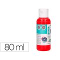 PINTURA ACRILICA LIDERPAPEL BOTE 80ML - COLOR ROJO