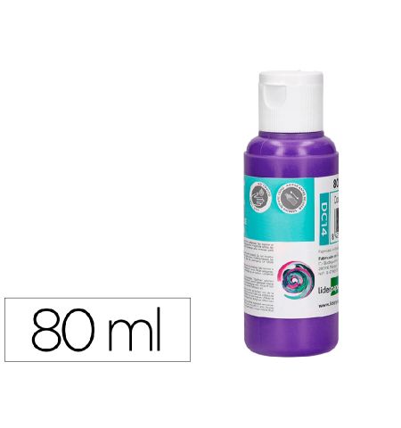 PINTURA ACRILICA LIDERPAPEL BOTE 80ML - COLOR VIOLETA PINTURA ACRILICA LIDERPAPEL BOTE 80ML - COLOR VIOLETA