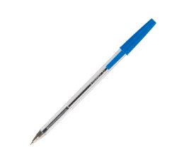 BOLIGRAFO TRANSPARENTE Q-CONNECT AZUL MEDIO KF26039 (CAJA 50 BOLIGRAFOS)