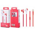 AURICULARES AVANT CONNECT IN-EAR CON MICROFONO(CABLE 1,2M / JACK 3,5MM) COLOR ROJO AURICULARES AVANT CONNECT IN-EAR CON MICROFONO(CABLE 1,2M / JACK 3,5MM) COLOR ROJO