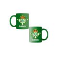 TAZA DE CERAMICA VERDE 