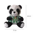 PELUCHE OSITO PANDA 20CM CON CAMISETA PELUCHE OSITO PANDA 20CM CON CAMISETA