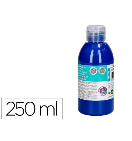 PINTURA ACRILICA LIDERPAPEL BOTE 250ML - COLOR AZUL ULTRAMAR PINTURA ACRILICA LIDERPAPEL BOTE 250ML - COLOR AZUL ULTRAMAR
