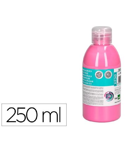 PINTURA ACRILICA LIDERPAPEL BOTE 250ML - COLOR ROSA PINTURA ACRILICA LIDERPAPEL BOTE 250ML - COLOR ROSA