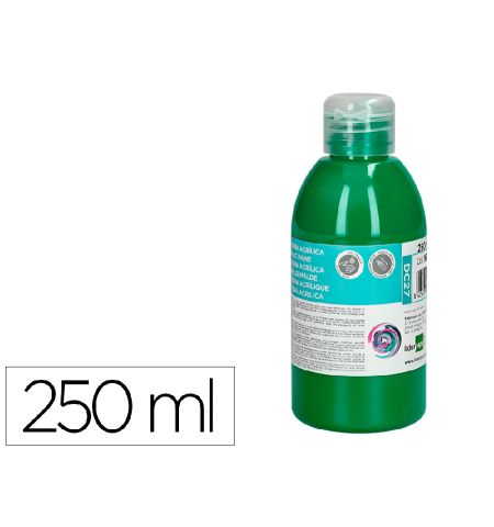 PINTURA ACRILICA LIDERPAPEL BOTE 250ML - COLOR VERDE OSCURO