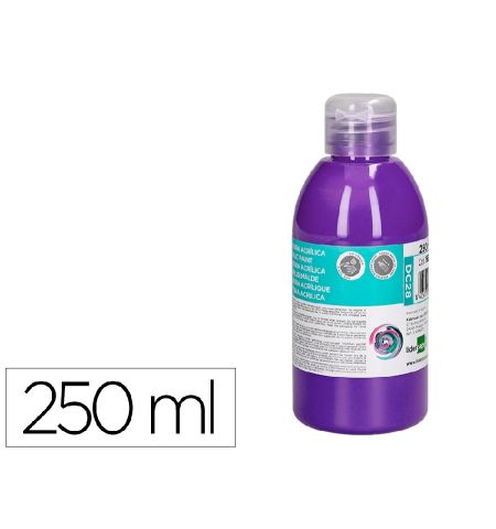 PINTURA ACRILICA LIDERPAPEL BOTE 250ML - COLOR VIOLETA PINTURA ACRILICA LIDERPAPEL BOTE 250ML - COLOR VIOLETA