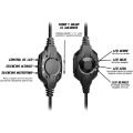 AURICULARES CASCOS GAMING PRIMUX IOX GX710 LUCES RGB
