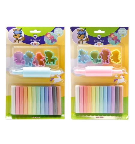 PLASTILINA BISMARK COLORES PASTEL 12 COLORES + MOLDES FAIRY TALE PLASTILINA BISMARK COLORES PASTEL 12 COLORES + MOLDES FAIRY TALE