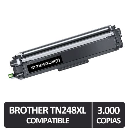 C.LASER NEUTRO COMP. BROTHER TN-248 XL NEGRO (3000 COPIAS) C.LASER NEUTRO COMP. BROTHER TN-248 XL NEGRO (3000 COPIAS)