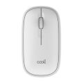 RATON USB WIRELESS COOL SLIM SILENCIOSO 2 EN 1 (BLUETOOTH + USB) COLOR BLANCO