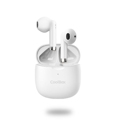 AURICULARES BLUETOOTH TWS COOLBOX TWS-01 COLOR BLANCO AURICULARES BLUETOOTH TWS COOLBOX TWS-01 COLOR BLANCO