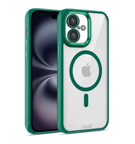 FUNDA MOVIL CARCASA iPHONE 16 - MAGNETICA BORDE COLOR VERDE